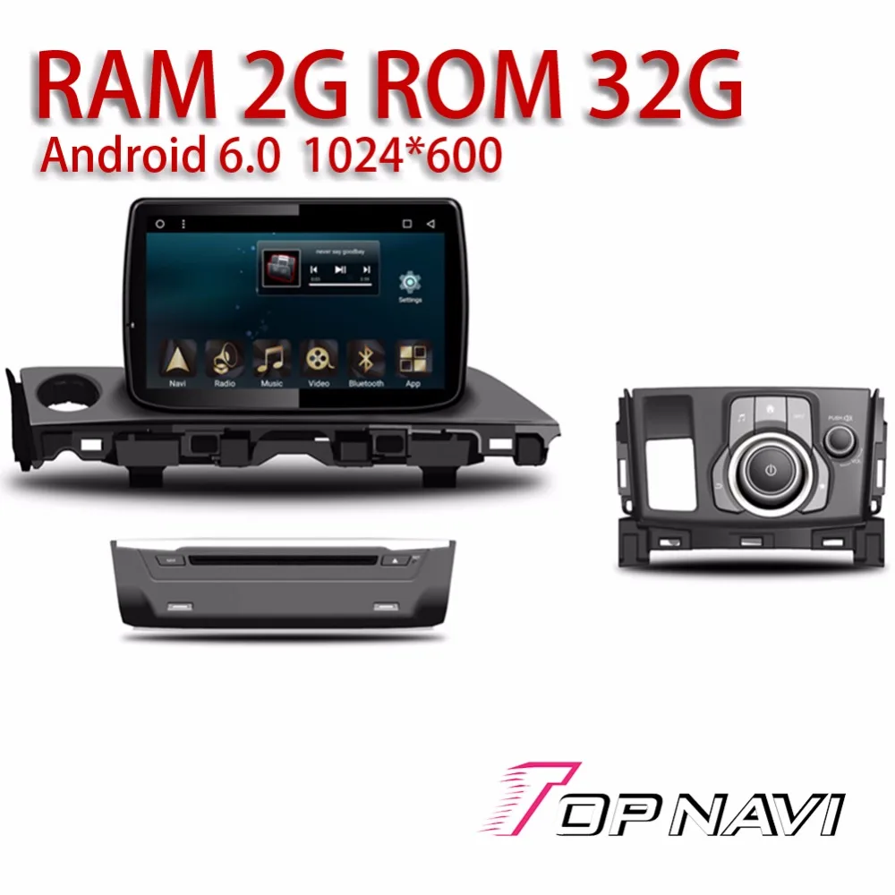 

Car Players for Mazda 6 ATENZA 2017 9'' Android Topnavi Auto Multimedia 1024*600 Buit-in 32G Original Joystick Quad Core Video