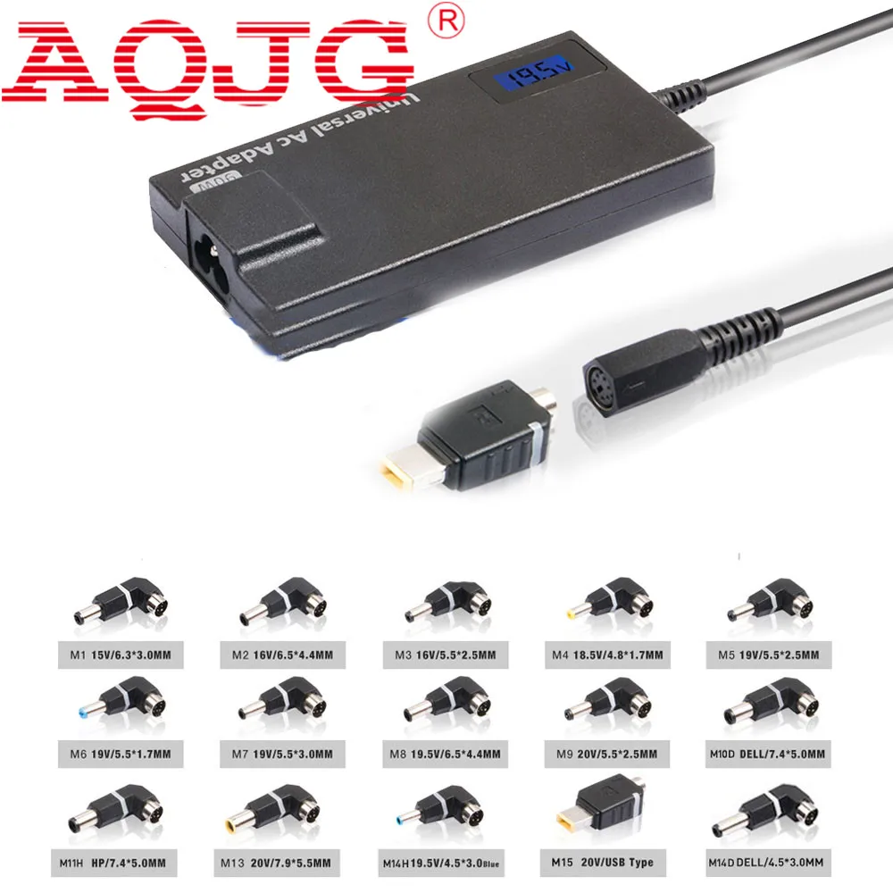

15-20V 14 Tips 90W Automatic Universal Laptop Adapter Charger for Acer ASUS DELL Thinkpad Lenovo Sony Toshiba Samsung Laptop