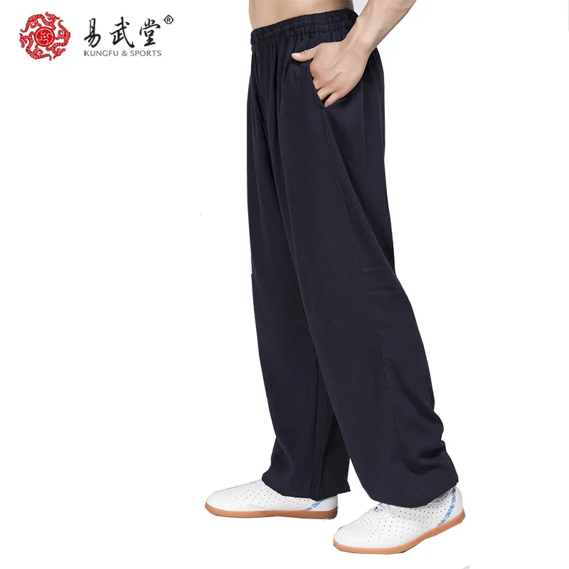 Штаны Yiwutang Tai chi униформа для кунг фу штаны карате боевых искусства (черно белые и
