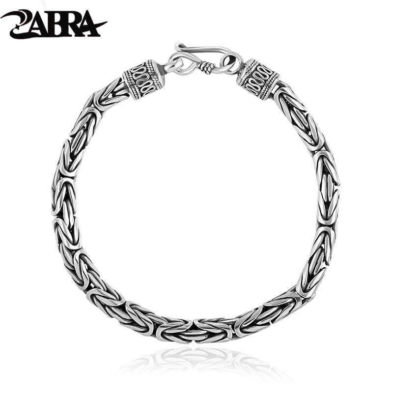 Real Solid Pure 925 Sterling Silver Peace Lines Bracelet 2 Size for Lovers Corsair Jewelleries Vintage Punk Thai Silver Men Lady