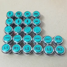 Arcade Chrome Plated illuminated 12v LED Start Push Button with different icons LED Buttons 5 colors available 