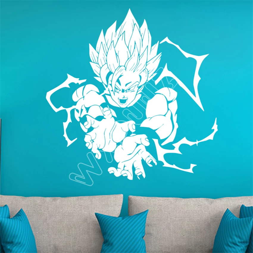 Наклейка на стену s Wxduuz Diy подробности о Goku Dragon Ball Погодостойкая виниловая наклейка стикер для окна автомобиля настенный домашний декор B468