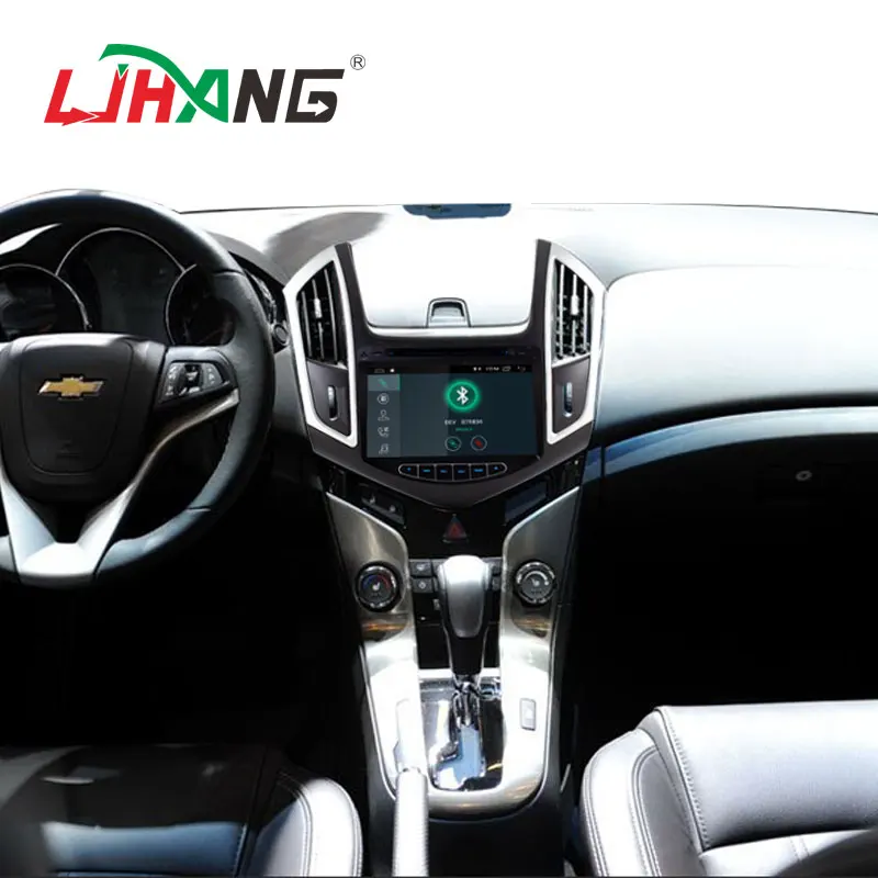 Best LJHANG 8 inch 2 din Android 8.1 Car Audio DVD player FOR CHEVROLET CRUZE 2015 GPS Multimedia Headunit WIFI Steering Wheel Stereo 5