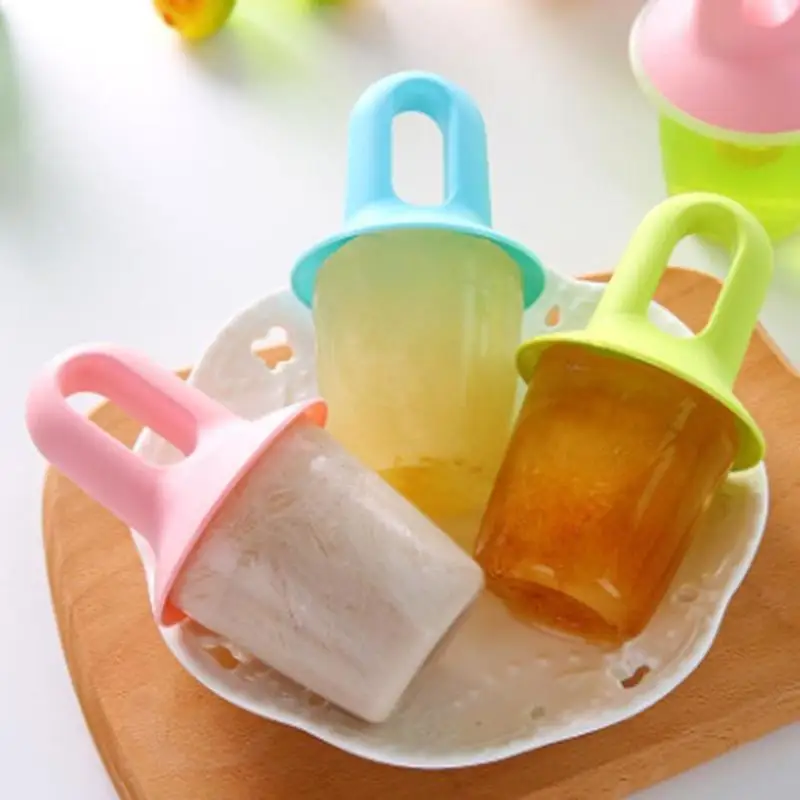 

1pc Summer DIY Ice Cream Molds Frozen Ice Cube Tubs Maker Round Shaped Reusable Mould Kitchen Tool Ice Cream Maker