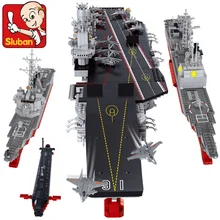 Модель строительного комплекта совместима с loge авианосцы крейсер 3D блоки обучающая модель строительные игрушки хобби для детей