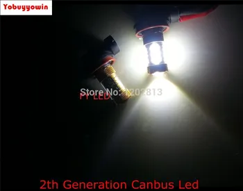 

Free Shipping 2Pcs 80w CREE Chips LED Coche Luces antiNiebla Circulacion Diurna H11 H8 Lente Fog Light Driving Lamp White 6000K