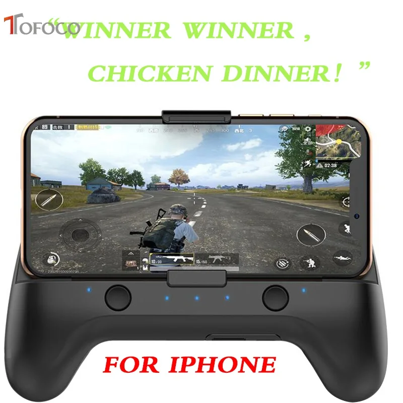 Bluthtooth PUBG móvil controlador de juego L1R1 tirador Joystick Gamepad botón sólo para IPhone juego de Accesorios