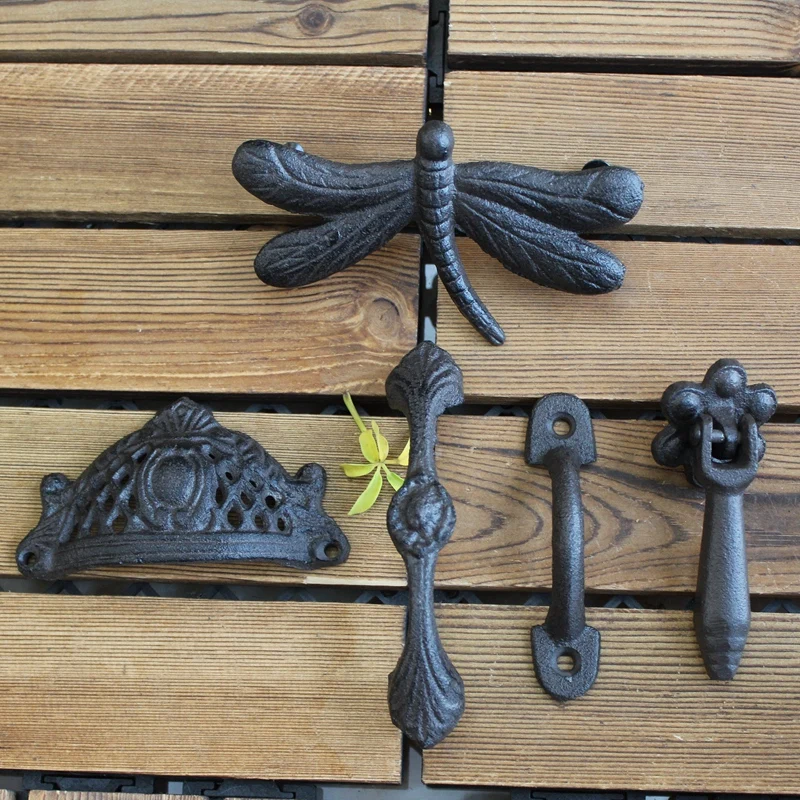 Cast iron Decorative Cupboard Kitchen Drawer cabinet Door Pull handle knob