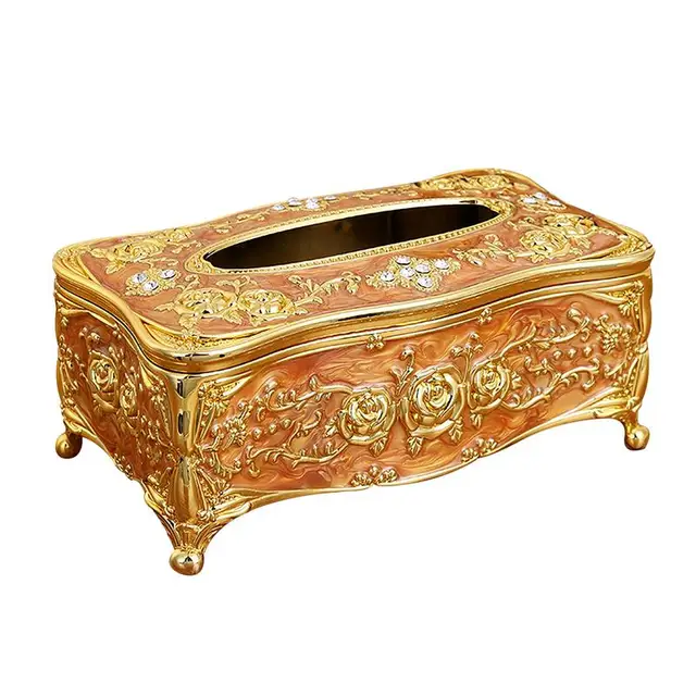 European Style Tissue Box Rectangular Decorative Tissue Box Cover