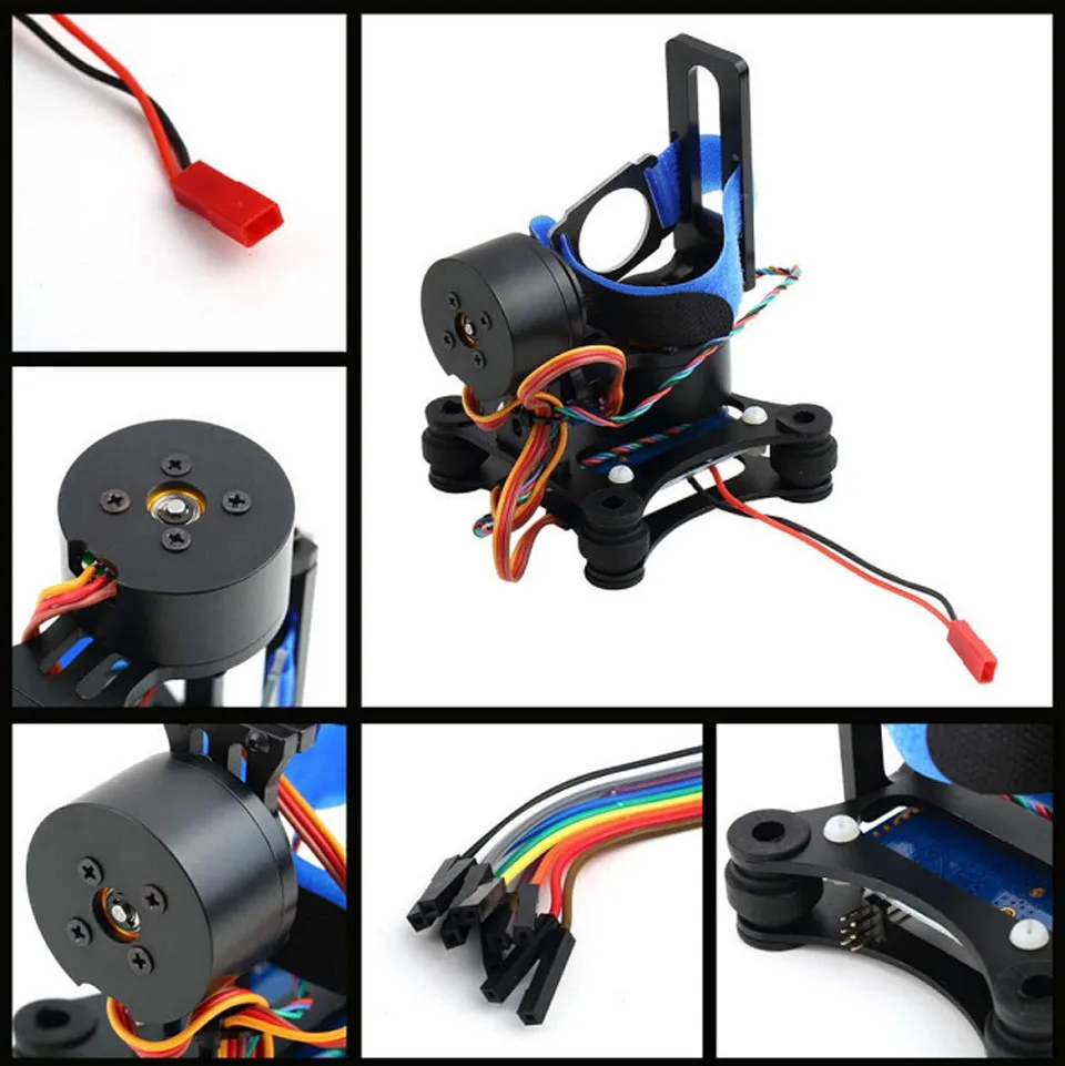 CNC Photo FPV Quadcopter BGC 2 Axis Metal Brushless Gimbal W/ Controller For GoPro 2 3 Camera DJI Phantom 1 2 Walkera X350 Pro