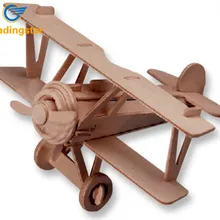 RCtown маленькая модель биплана Albatros Dv 3D деревянная головоломка отлично подходит для Пазлы для детей zk15