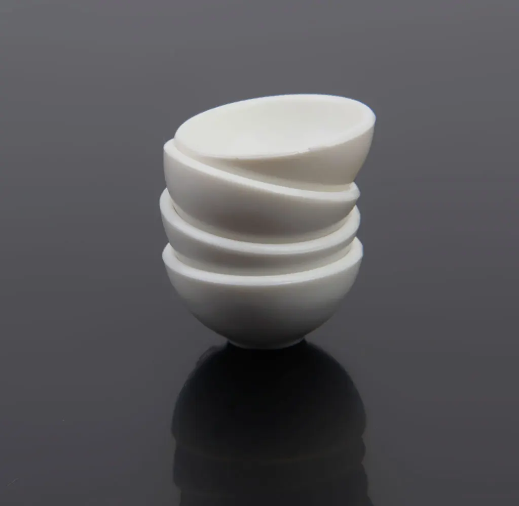 Set of 8pcs 1/12 Dollhouse Miniature White Bowls Dishes Plate Tableware Kit  with smooth surface  for your dollhouse