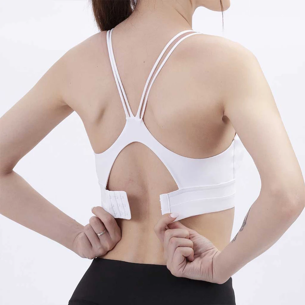 Breathable Sports Bras For Women Comfortable Adjustable Yoga Bra Removable Pads Sexy Bandage Underwear Solid New Running Tops