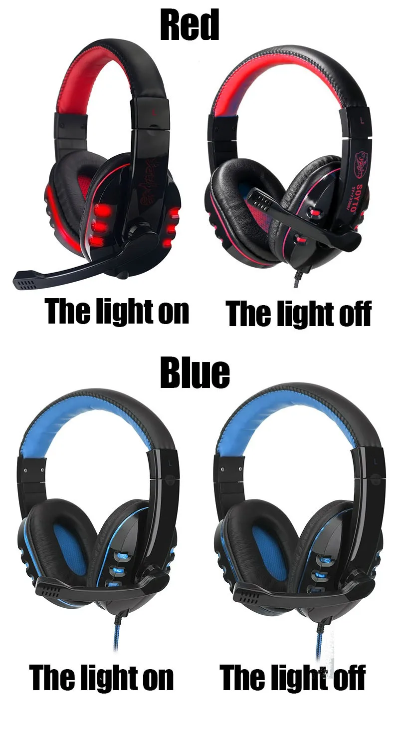 luminous gaming wired headphones earphone luminous gaming wired auriculares luminous gaming wired audifonos luminous gaming wired fone de ouvido luminous gaming wired headset 1