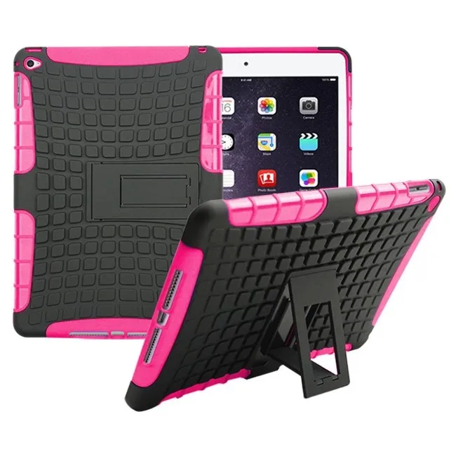 High Duty Armor Coque for iPad Air 2 Case Shockproof Silicon Hybrid A1566 A1567 Cover iPad Air 2 Shockproof Case (7)