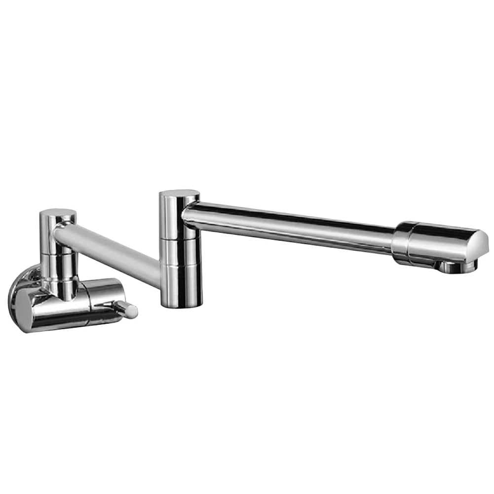 

Brass Folding Swing Spout Faucet Kitchen Wall Mount Single Handle Pot Filler Faucet HTQ99