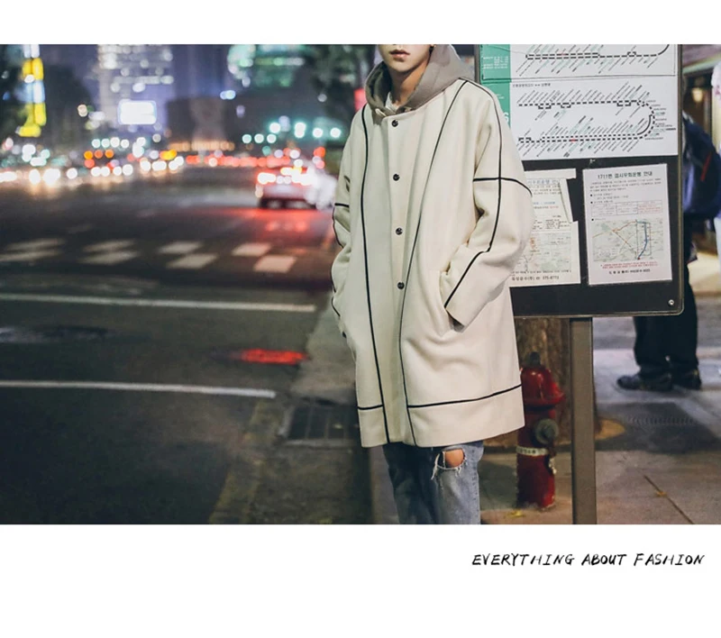 Warm Male Trench Coat Wool Liner Long Thick Fleece Jacket Men Fur Inside Parka Winter Jackets  (36)