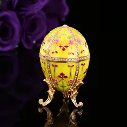 Qifu желтый цветок красивая форма яйца ювелирные изделия подарок для невесты