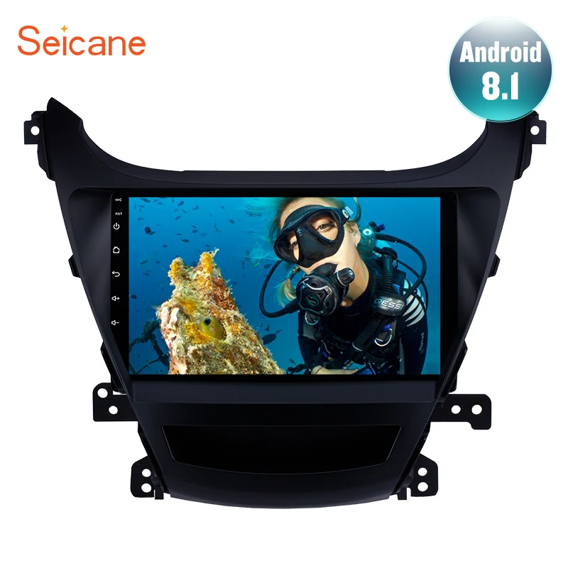 

Seicane GPS Navigation Car Stereo Anroid 8.1/9.0/10.0 9'' Unit Player for 2014 2015 Hyundai Elantra Auto radio MuLtimedia Player
