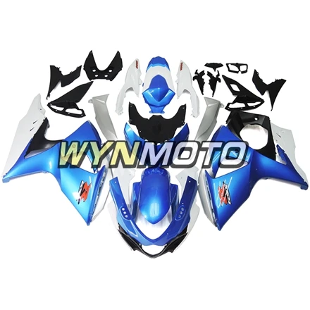Полный комплект обтекателей для GSXR1000 09-16 09 10 11 12 13 14 15 16 K9 инъекции обтекатели ABS пластмасс кузов сине-белые капот