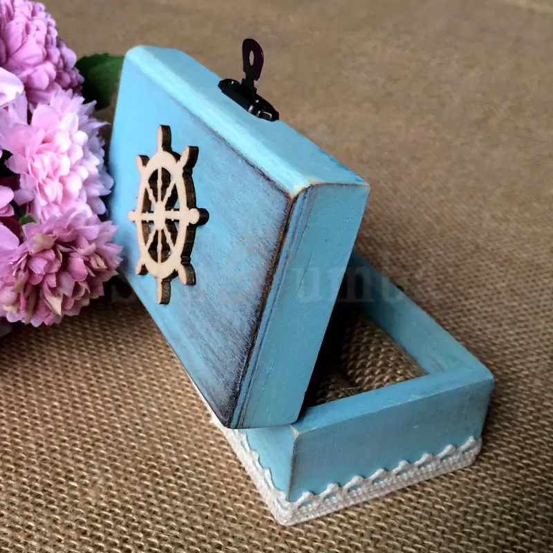 Beach Wedding Ring Box MUW-050-07