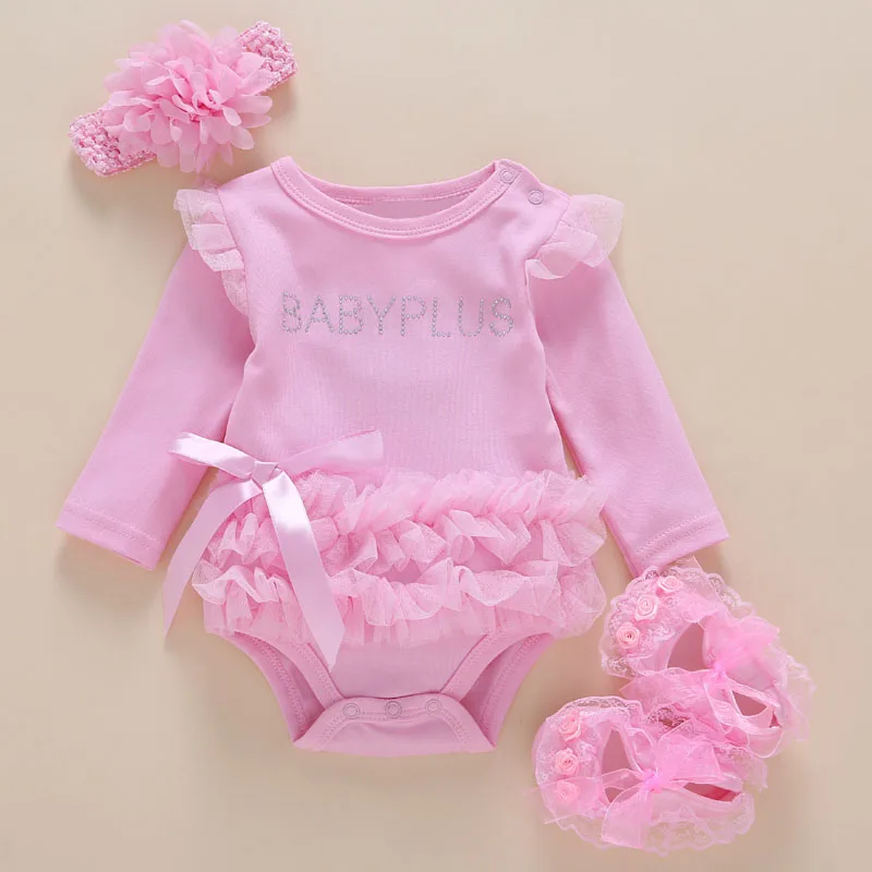 Baby Bodysuits 3pcs/ Pack 02 Years Cotton Kids Baby Girl Onepieces