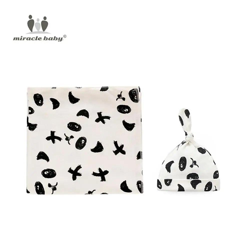 Kidlove 2 шт. детское Хлопковое одеяло и шляпа с принтом