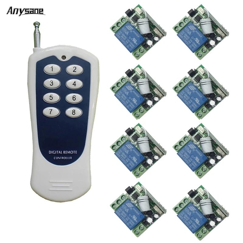 

Wireles remote light switch DC12V rf relay receiver long range radio transmitter compatible Broadlink RM Pro for smart home