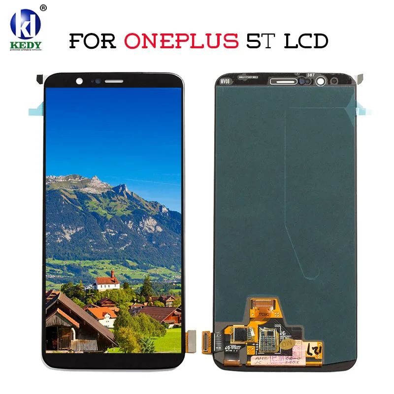 Super Amoled ЖК дисплей для OnePlus 5 T с сенсорным экраном Панель дигитайзер сборка One plus Five