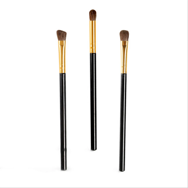 

3Pcs New Horse Hair Eyeshadow Set Beginner Single Head Brush Beauty Cosmetics Makeup Tools Eye Shadow Blending Eyeliner Brushes