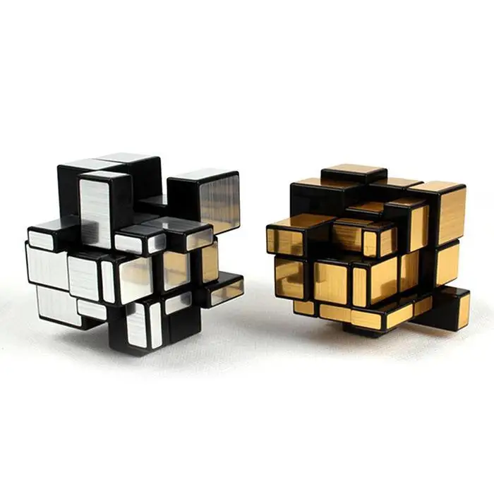 Новая детская зеркальная поверхность куб головоломка 80 г более 7 лет игрушки серебро, золотой