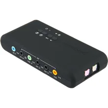 USB2.0 sound card add on cards Cmi-6206 Chipset USB 7.1 Sound Card with SPDIF & USB Extension Cable remote wake-up support