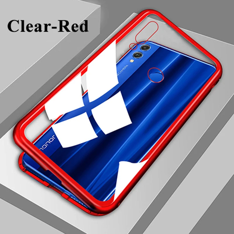 

Full Cover Metal Magnetic Phone Case For Huawei Honor 10 Lite 8X Max Shell For Huawei Y9 2019 Back Magnet Case On Hono 10 light