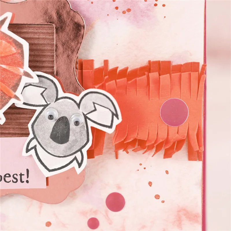 

InLoveArts 10Pc/lot 14*14cm 2018 New Clear Stamps Scrapbooking Card Making Decorative Rubber Clear Stamps Phrases Animal Stamps
