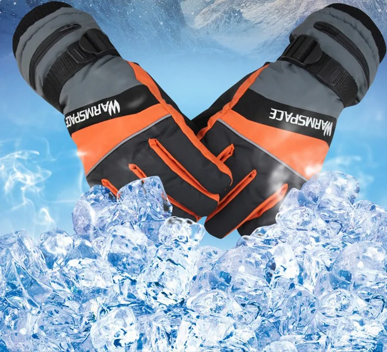 3.7V Outdoor Sports Fun Electric Heated Gloves Windstopper Waterproof Ski Cycling Winter Warm Riding Motorcycle Bicycle Gloves (6)
