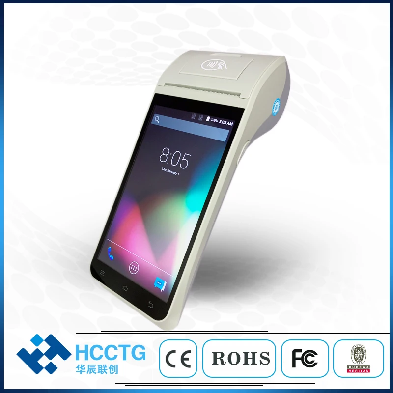 3G 4G & Wifi NFC Mobile Smart Handheld Android POS Device For Restaurant HCC-Z91