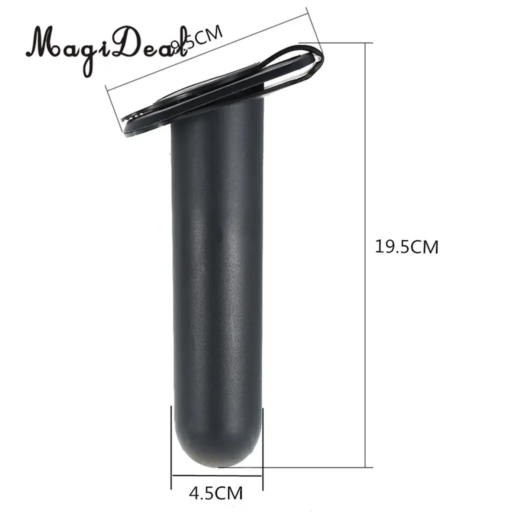 2Pcs Durable Plastic Flush Mount Kayak Fishing Boat Rod Holder w/ Cap Gasket Rafting Inflatable Boat DIY Accessories Replacement