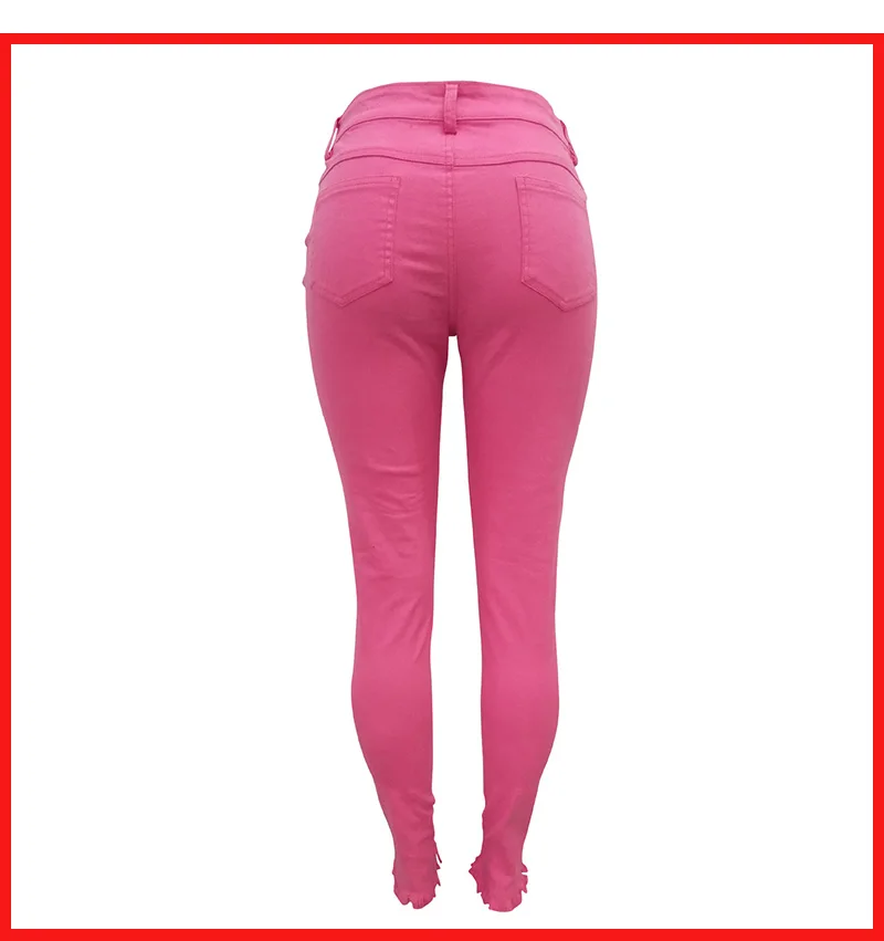 Модные рваные джинсы-скинни Stigende Женские повседневные джинсы стрейч с высокой талией женские сексуальные выдалбливающиеся джинсовые брюки с карманами