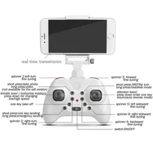 RC Mini Drone with Camera 0.3MP WiFi FPV Drone RC Quadcopter 3D Flip 2.4G 4CH 6 Axis Remote Control Helicopter Dwi Dowellin X16