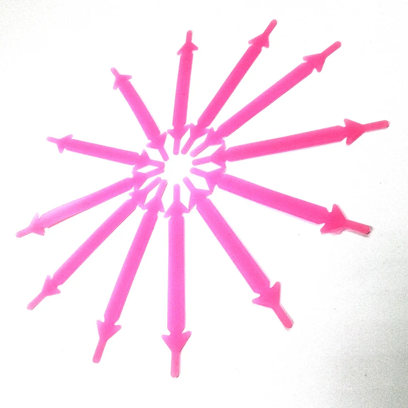 Suit 1-50 Sets Luminous Pink Creative Flexible arrow-shaped Creative Silicone No-Tie Shoelaces Fashionable Elastic Trainers Easy