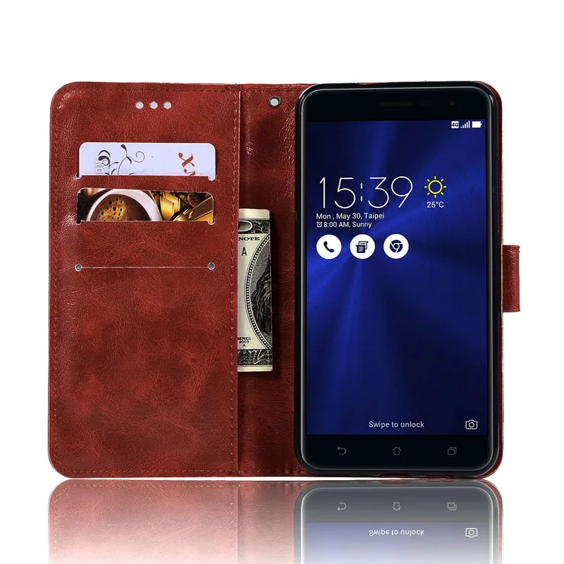 Чехол в стиле ретро для Asus Zenfone 3 Laser ZC551KL ZE520KL ZE552KL кожаный чехол бумажник Zenfone3 ZE 520