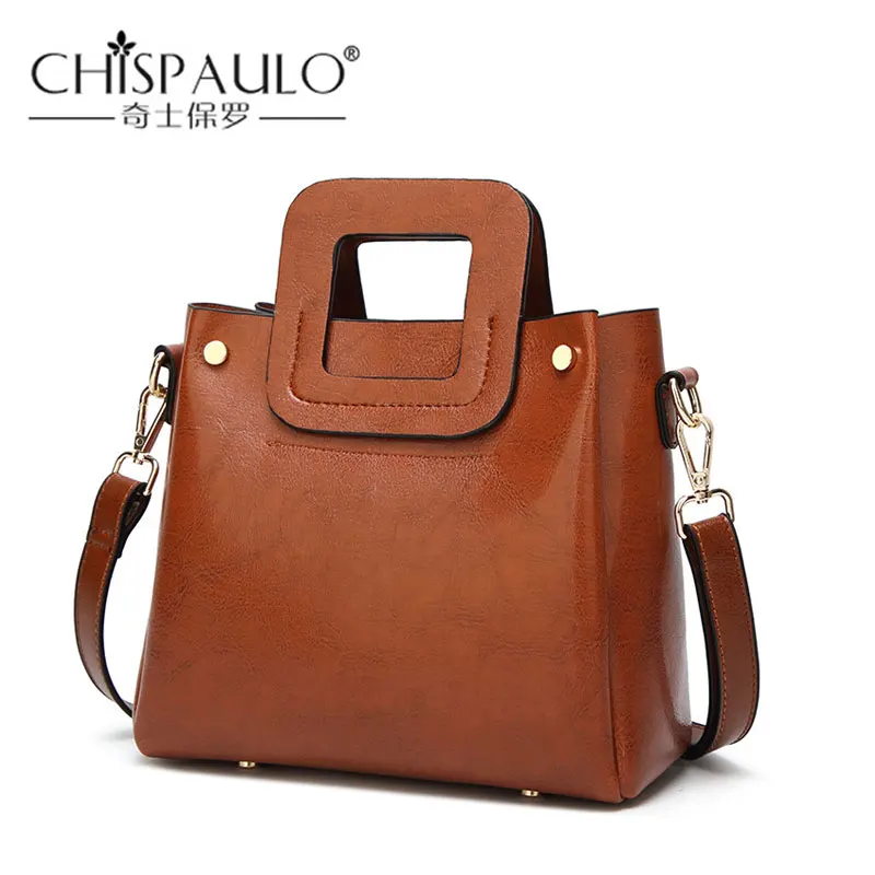 

CHISPAULO Brand New 2018 Women Handbag Leather Fashion Women Messenger Bag Shoulder Bag Bolsa Feminina Free Shipping