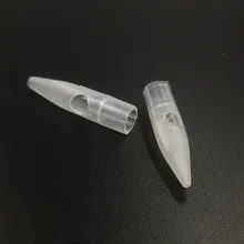 100 шт одноразовая 1 хирургическая круглая зубчатая игла колпачки для перманентного макияжа машина для татуировки наконечники для машины Merlin мозаика Дракон гигантская машина