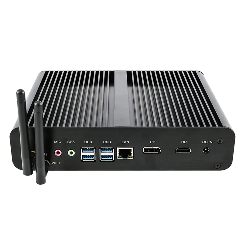 Процессор EGLOBAL Fanless Mini PC i7 8565U 8550U 4 ядра 8 потоков 2 * DDR4 M.2 + Msata 5 ''SATA Настольный