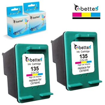 

2PK, Bette Ink Cartridges Replace for HP 135 Photosmart C3180 C3183 C3188 C3190 C3193 C3194 C4110 C4140 C4150 C4170 C4173 C4175