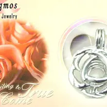 Qingmos Wish Pearl Подарочная коробка 20 мм роза клетка Чокеры ожерелье для женщин с Oyster Love цепочка с жемчужным кулоном Ожерелье Colar-3622