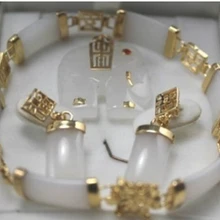 wholesale_jewelry_wig$ Ювелирные Изделия белый кулон браслет серьги наборы