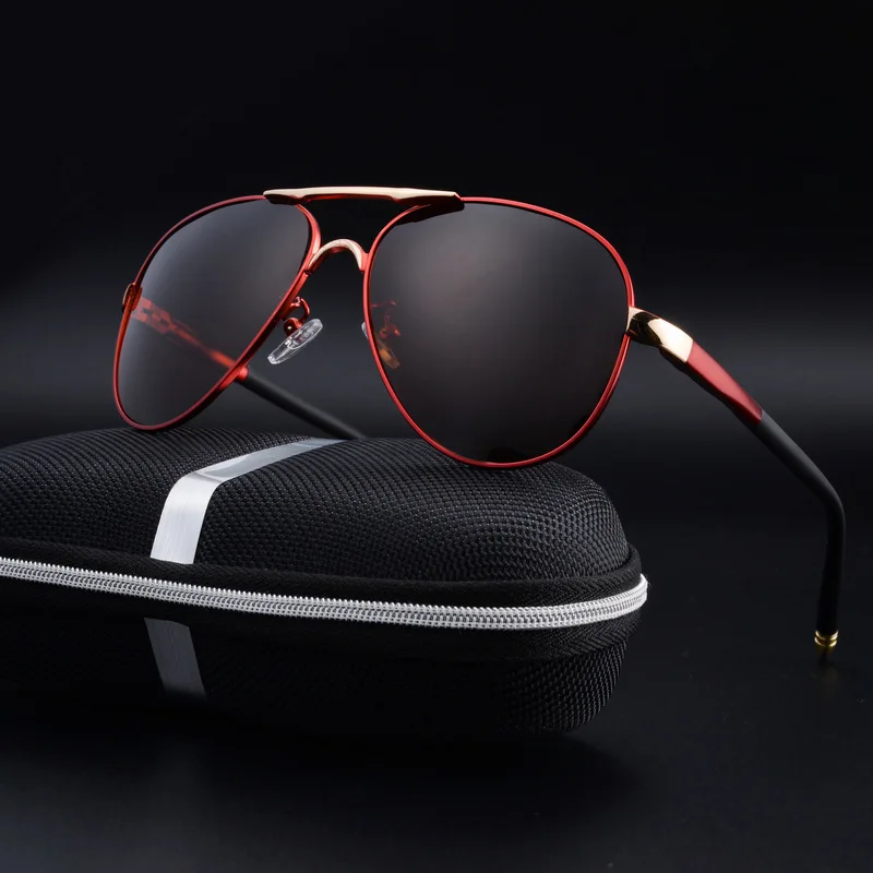 2017 Fashion Classic Pilot Brand Designer Pánské sluneční brýle Pánské polarizované sluneční brýle Driving Luxury Design Pánské sluneční brýle Shades