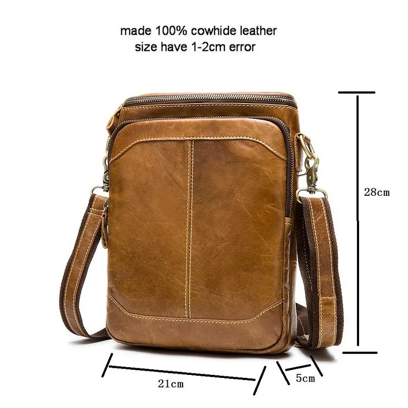 Лидер продаж Для мужчин сумка 100% из натуральной яловой кожи Сумки Для мужчин Курьерские сумки через плечо Для мужчин Путешествия