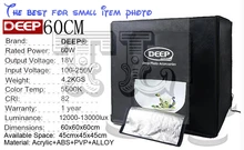 60 CM Foto softbox Tent shooting Mesa LED Caja Portable Photo Studio Tent LED Studio Vedio Iluminación Tienda de Iluminación Continua